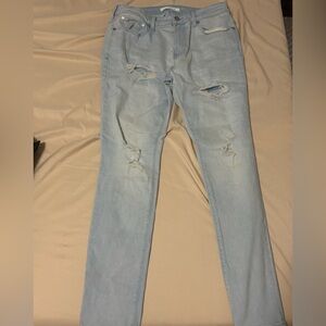 PacSun Light Blue Distressed Men Jeans